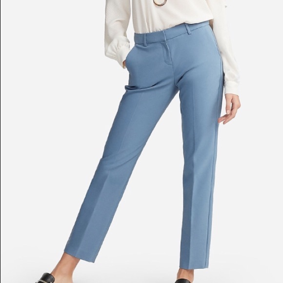 light blue ankle pants